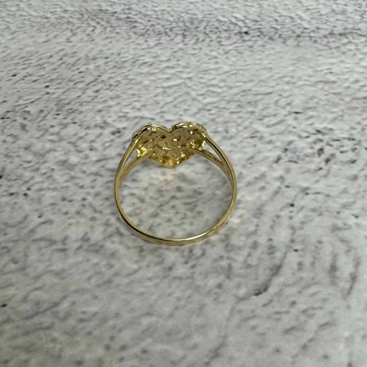 Heart Shaped Nugget Ring