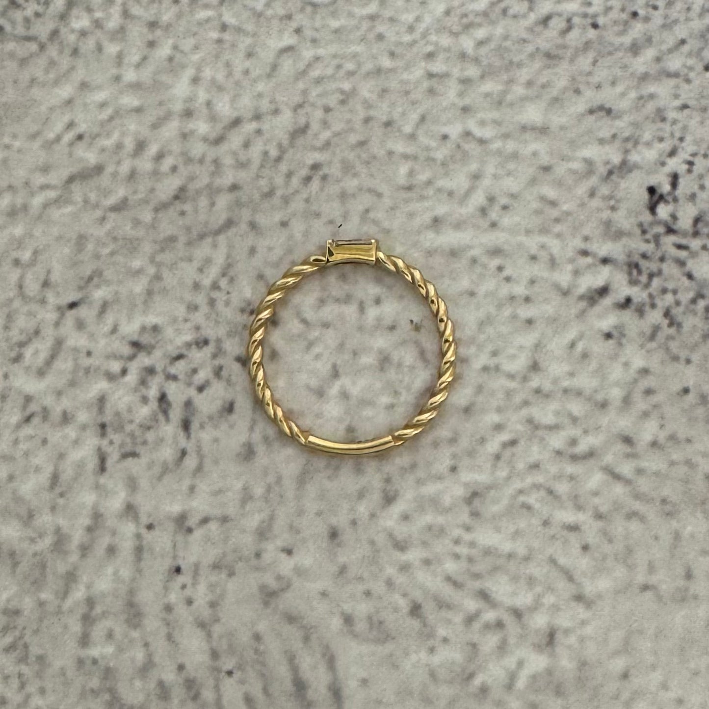 Stackable Twisted Rope Ring