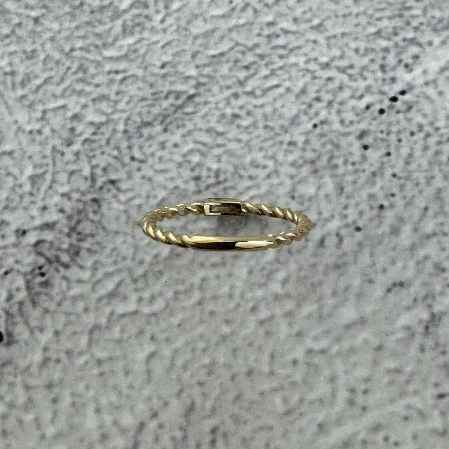 Stackable Twisted Rope Ring