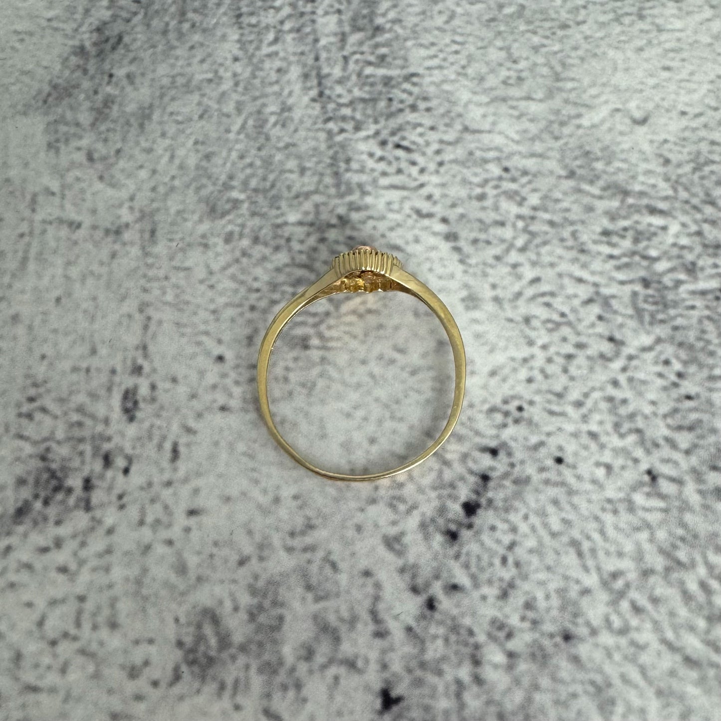 3 tone Guadalupe CZ Ring