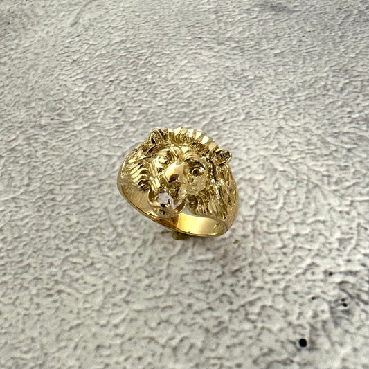 Large Lion Head Ring