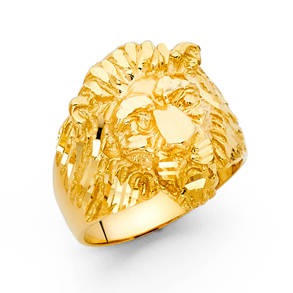 Large Lion Head Ring